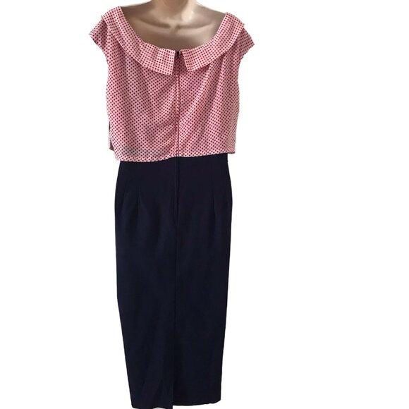 Stop Staring! Red, White Blue Tired Dress `14 NWT - Picture 3 of 7